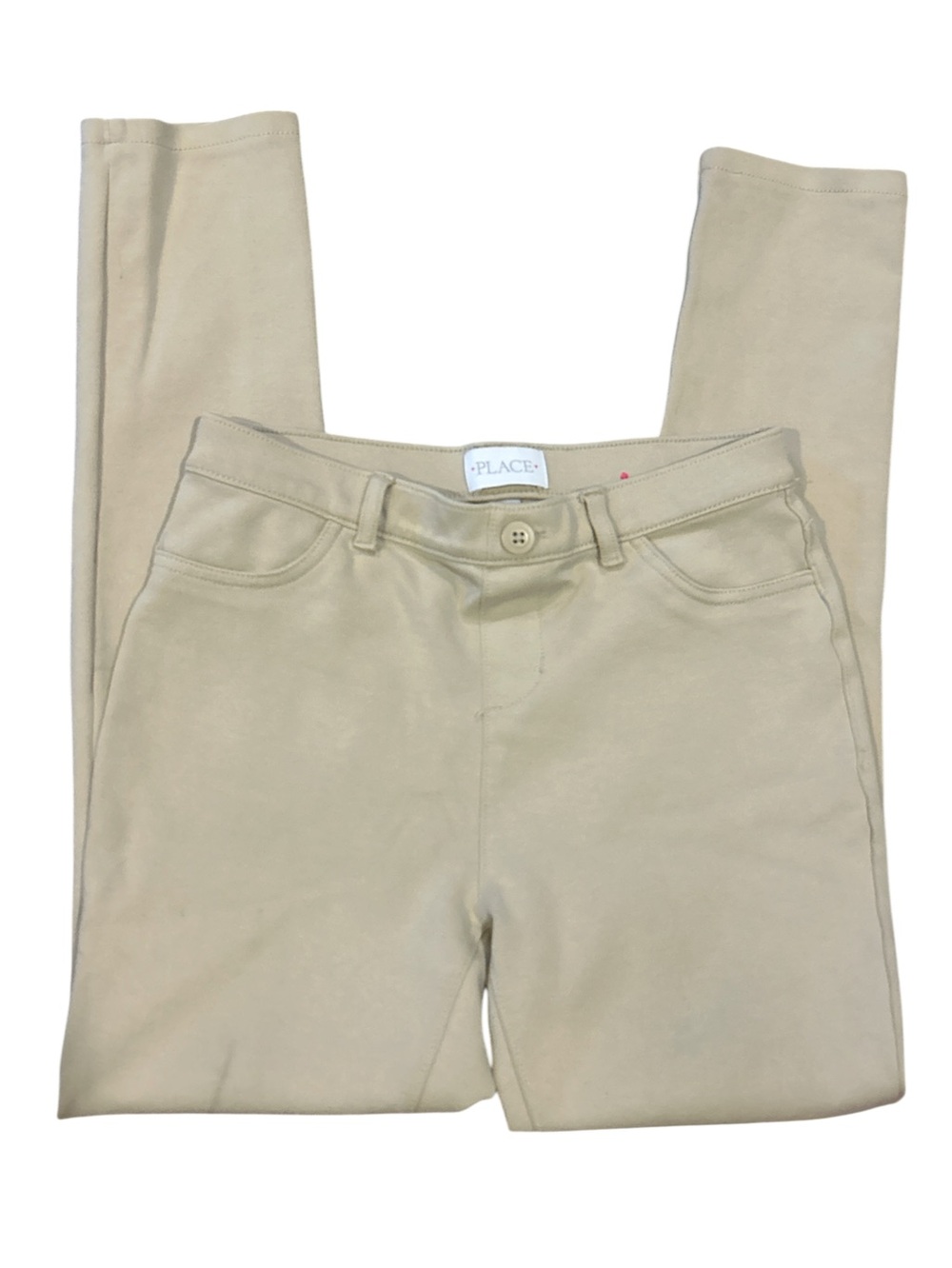 Children’s Place Girls’ Khaki Stretch Straight-Leg Pants